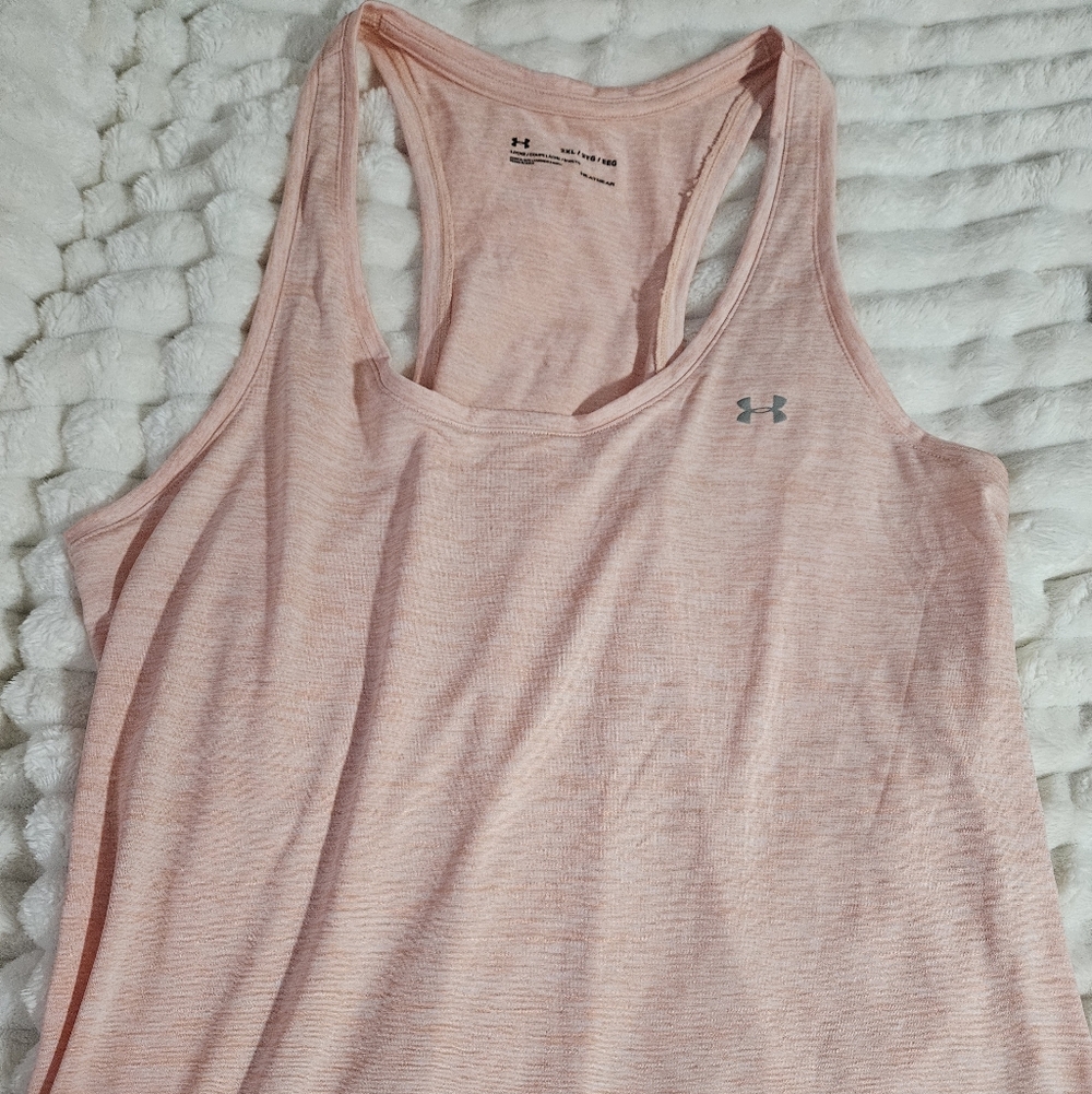 Under Armour Peach/Pink Racerback Performance Tank